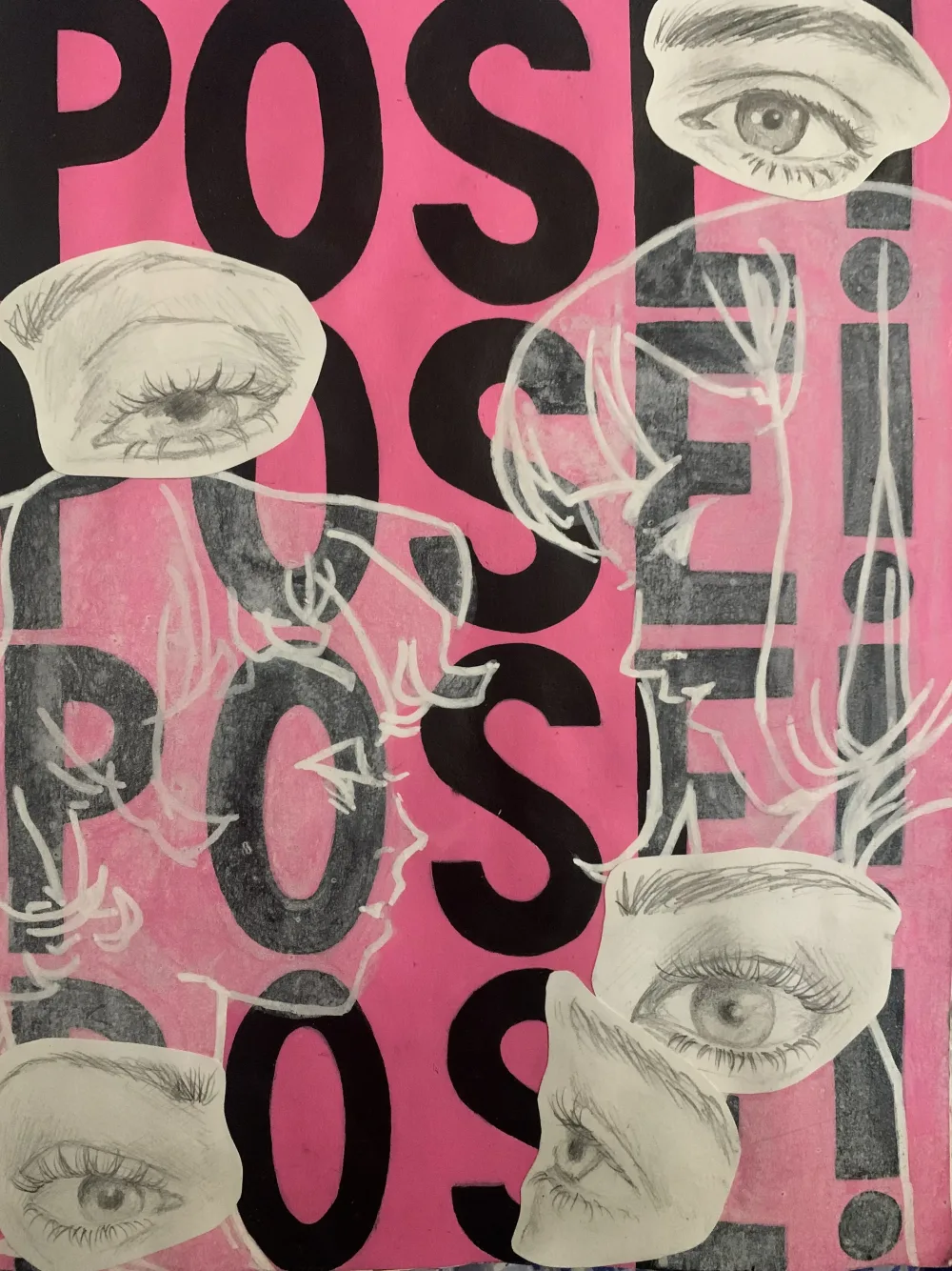 All Eyes Pose, painting by Erika Urano