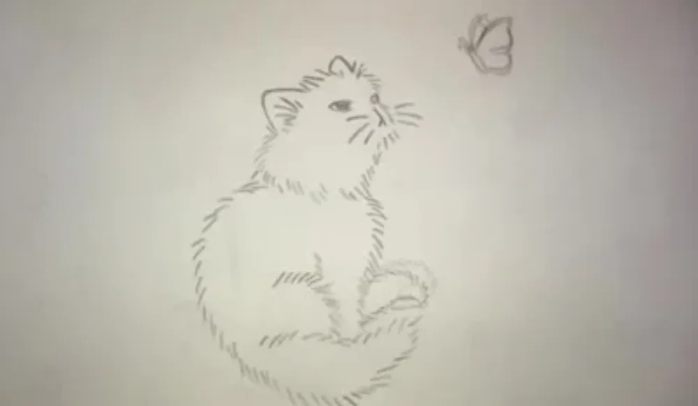 Cat Butterfly, animation by Erika Urano